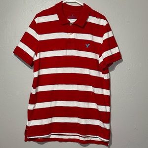 Men’s Polo - Red/White stripes